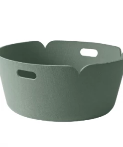 Muuto Dusty Green Round Restore Basket