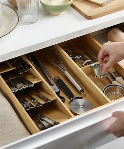 Joseph Joseph DrawerStore Bamboo Cutlery, Utensil & Gadget Organiser
