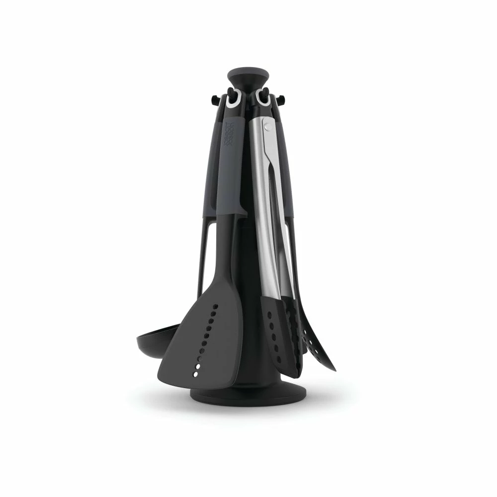 Joseph Joseph Grey Elevate Carousel With Tongs 2 Joseph Joseph Grey Elevate Carousel With Tongs