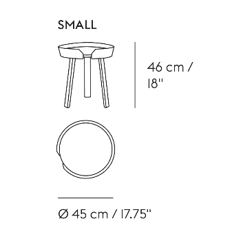 Muuto Oak ø45 cm AROUND small coffee table 3 Muuto Oak ø45 cm AROUND small coffee table