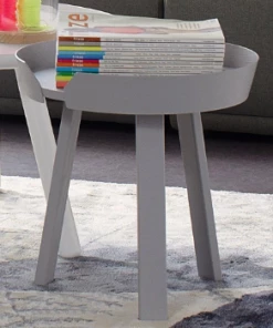 Muuto Small Grey Oak Wood Around Coffee Table