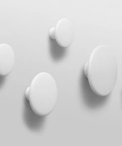 Muuto White DOTS (Pack of 5) Coat Hooks