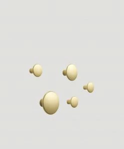 Muuto Brass Metal Dots (Pack of 5) Coat Hooks