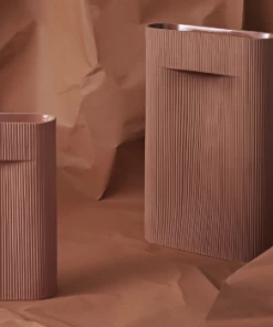 Muuto Ridge Vase terracotta H: 35cm