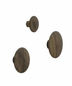 Muuto Walnut DOTS (Pack of 5) Coat Hooks