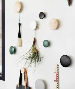 Muuto Set of 5 Oak Wooden Dots Wall Coat Rack 11 Muuto Set of 5 Oak Wooden Dots Wall Coat Rack